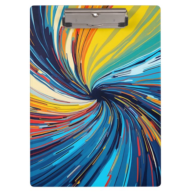 Porte-bloc Abstrait de couleur (Devant)