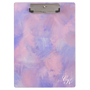 Porte-bloc Abstrait Pastel Blush Rose et Bleu