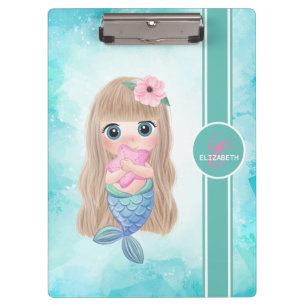 Porte-bloc Adorable Mignonne Sirène Bébé, Mer