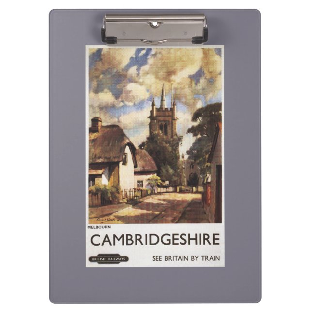 Porte-bloc Affiche britannique de chemins de fer de vue (Devant)