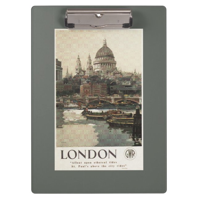 Porte-bloc Affiche de voyage de Great Western St Paul (Devant)