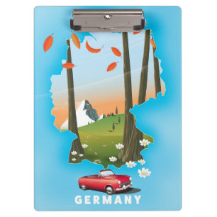 Porte-bloc Affiche de voyage en Allemagne.