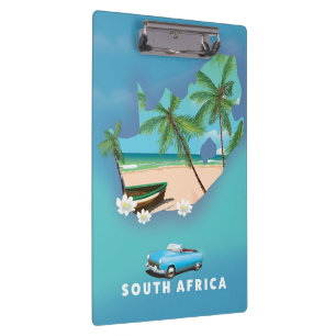 Porte-bloc Affiche de voyage illustration carte d'Afrique du 