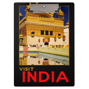 Porte-bloc Affiche de voyage Inde art indien vintage