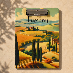 Porte-bloc Affiche de voyage vintage campagne toscane