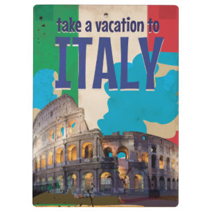 Porte-bloc Affiche de voyage vintage italienne