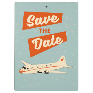 Porte-bloc Affiche de voyage vintage pour réserver la date