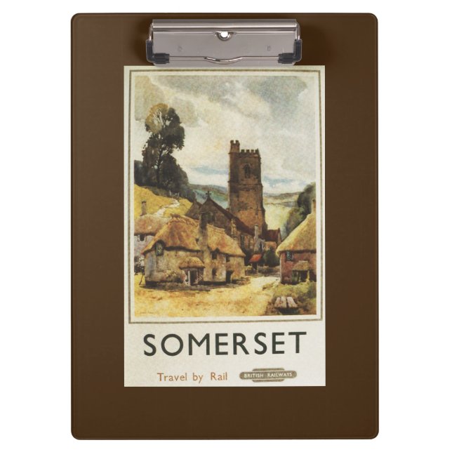 Porte-bloc Affiche ferroviaire britannique de scène (Devant)