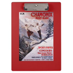 Porte-bloc Affiche promotionnelle de ski