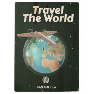 Porte-bloc Affiche vintage de science-fiction voyage dans le