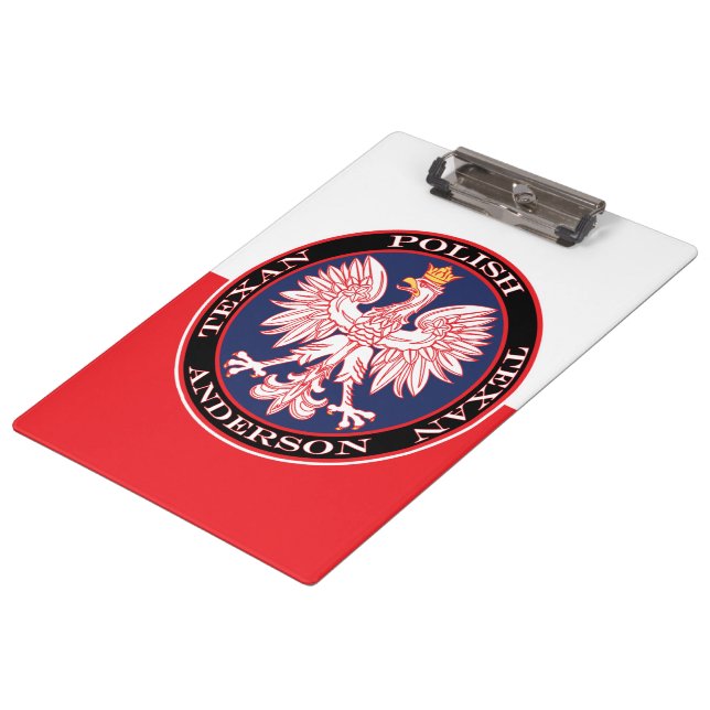 Porte-bloc Aigle rouge rond Polska (Incliné)