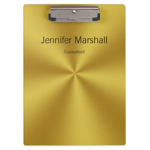 Porte-bloc Ajouter du texte personnalisé à Faux Gold