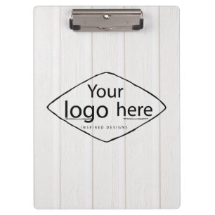 Porte-bloc Ajoutez votre logo bois de grange rustique