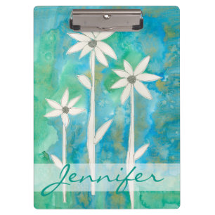 Porte-bloc Ajoutez votre nom   Dainty Daisies I