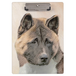 Porte-bloc Akita Peinture - Cute Original Chien Art