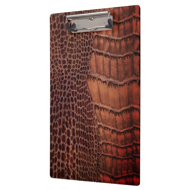 Porte-bloc Aligator Classic Reptile en cuir (Faux) (Gauche)