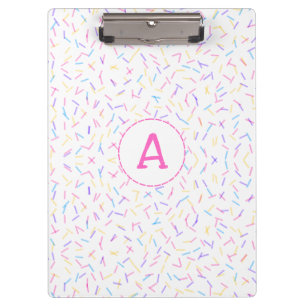 Porte-bloc Allover Sautiner rose Multi Initial Porte - bloc