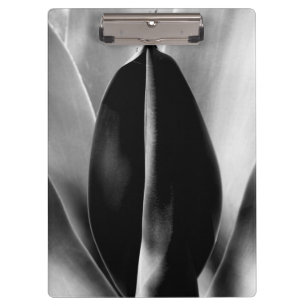 Porte-bloc Aloe - Photographie de Macro Art en noir et blanc