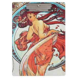 Porte-bloc Alphonse Mucha Danse Vintage Art Nouveau peinture