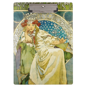Porte-bloc Alphonse Mucha Princess Hyacinth Art Nouveau
