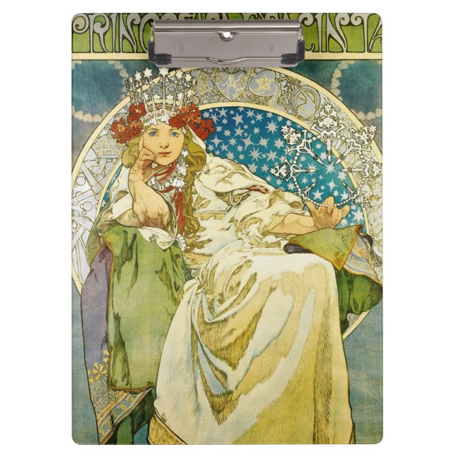 Porte-bloc Alphonse Mucha Princess Hyacinth Art Nouveau (Devant)