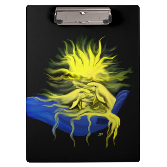 Porte-bloc Amour dauphin (Devant)