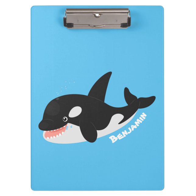 Porte-bloc Amusante baleine orque mignonne dessin animé (Devant)