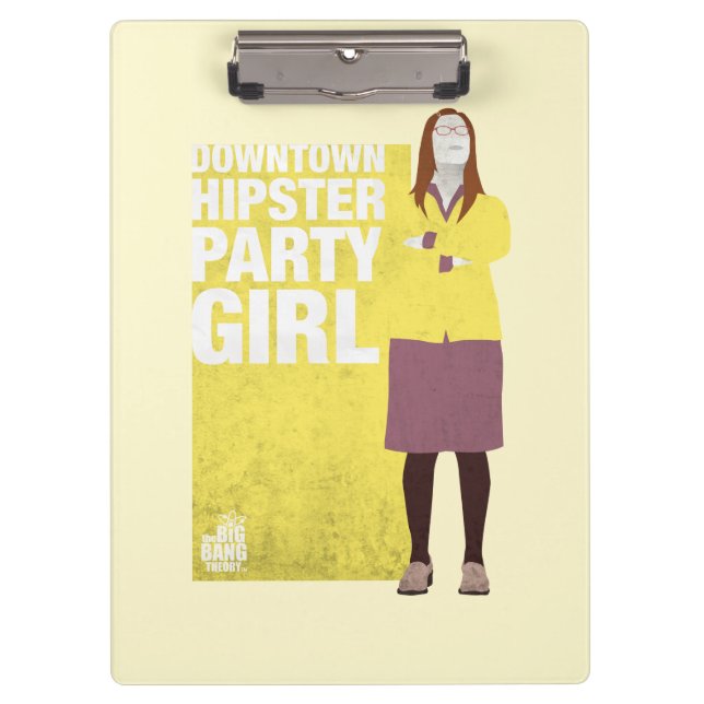 Porte-bloc Amy | Downtown Hipster Party Girl (Devant)