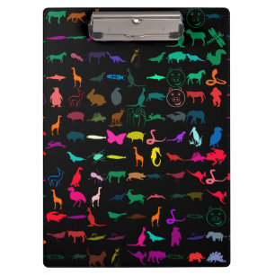 Porte-bloc Animaux colorés Motif
