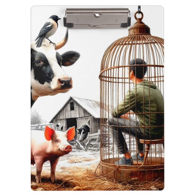 Porte-bloc Animaux de ferme (Devant)