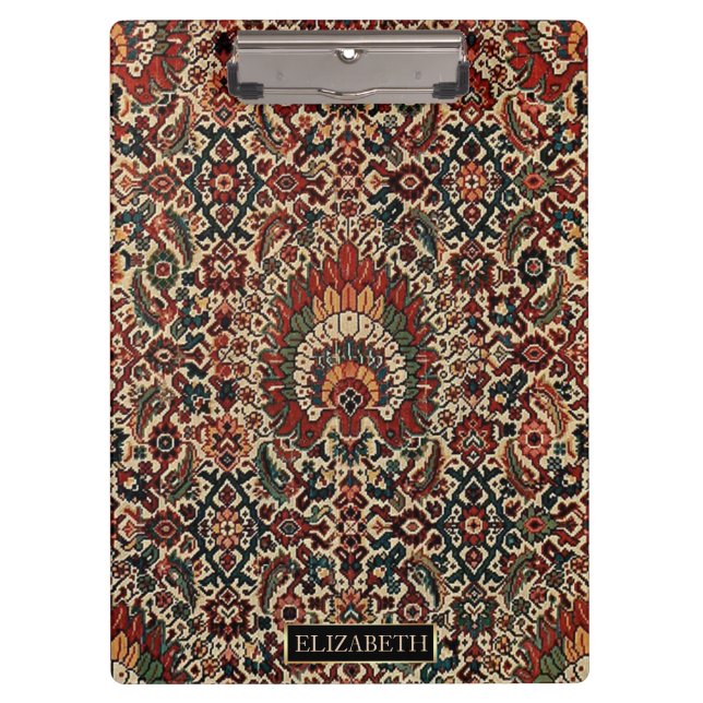 Porte-bloc Antique Oriental Turc Tapis Perse Nom du tapis (Devant)
