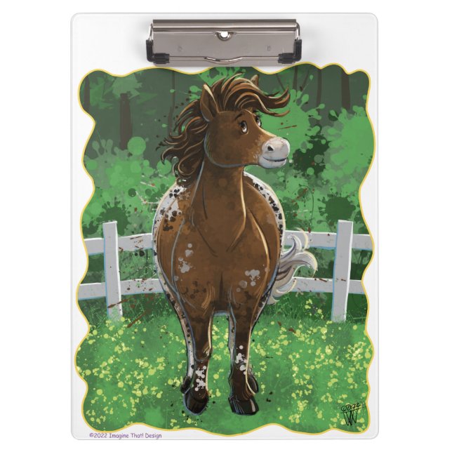 Porte-bloc Appaloosa Pony (Devant)