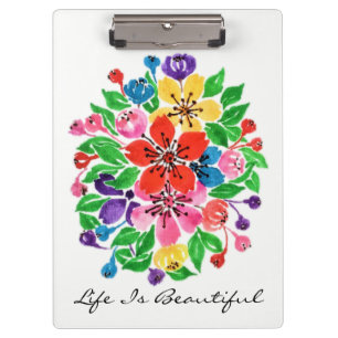 Porte-bloc Aquarelle Arc-en-ciel