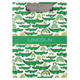Porte-bloc Aquarelle Crocodile Alligator arc-en-ciel Personna