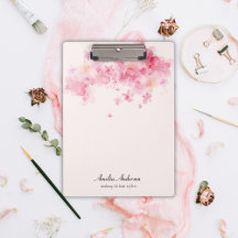 Aquarelle Fleurs roses Maquillage Artiste Hair Sty