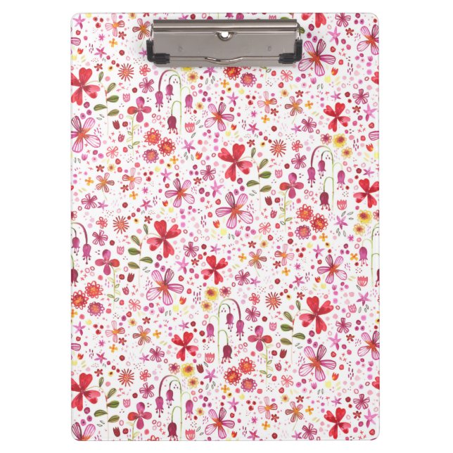 Porte-bloc Aquarelle florale moderne (Devant)