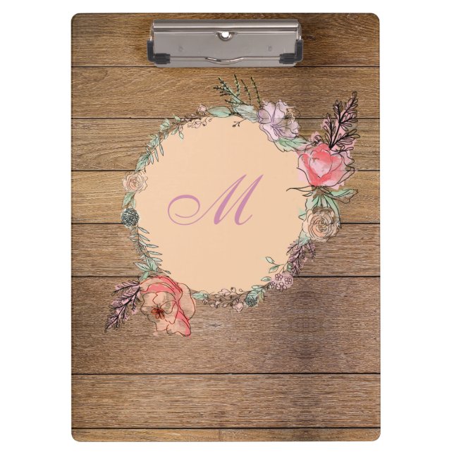 Porte-bloc Aquarelle florale moderne (Devant)