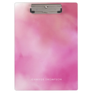 Porte-bloc Aquarelle rose Girly Ombre