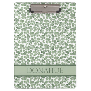 Porte-bloc Aquarelle Shamrock St. Patrick's Clover Patterned