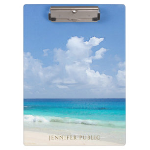 Porte-bloc Aquarelle tendance Modèle Nature Vagues du paysage