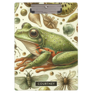 Porte-bloc Aquarelle vintage de grenouille