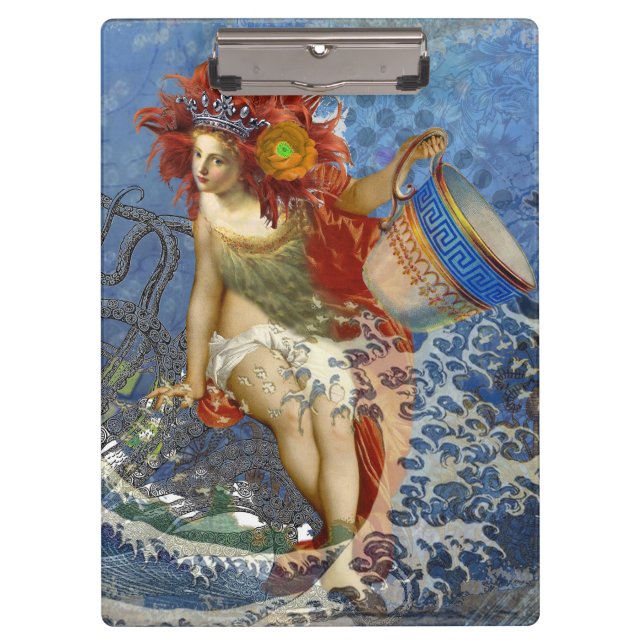 Porte-bloc Aquarius Mermaid Bleu gothique (Devant)