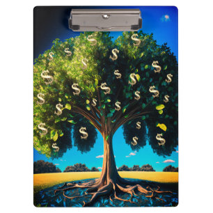 Porte-bloc Arbre Argent Prospérité Richesse Abondance Bénédic