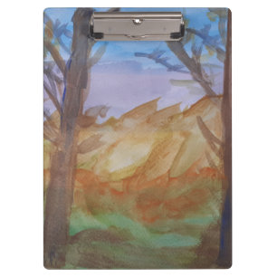Porte-bloc Arbres au coucher du soleil
