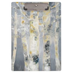 Porte-bloc Arbres de bouleau sur l'arrière - plan gris 6