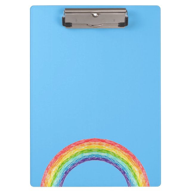 Porte-bloc Arc en ciel et ciel bleu (Devant)