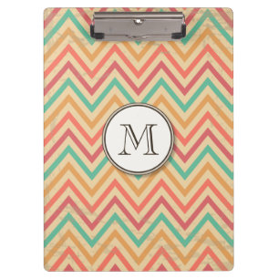 Porte-bloc Arc en ciel Grunge Zigzag Chevron Stripes