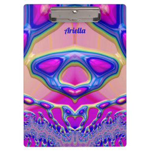 Porte-bloc ARIELLA ~ BIZARRE 3D ! ~ Rose bleu vert original