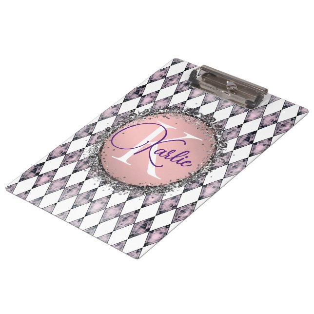 Porte-bloc Arlequin rose (Incliné)