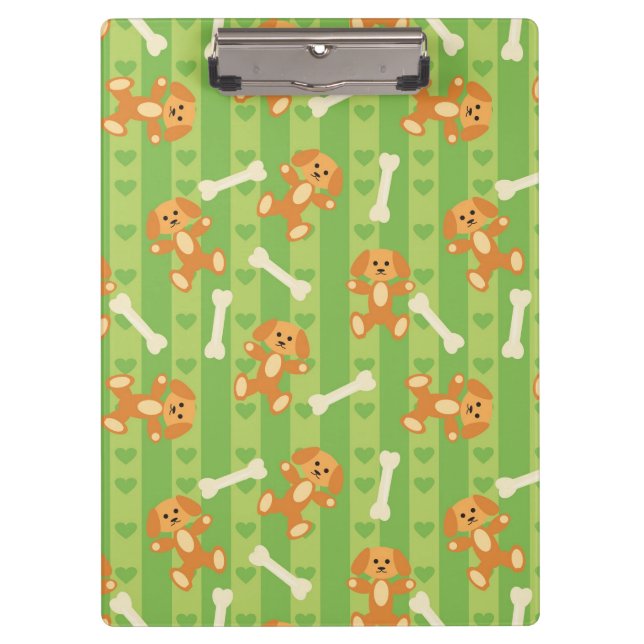 Porte-bloc arrière - plan avec des chiens et des os (Devant)